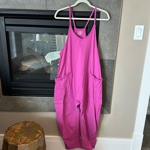 Free People hot shot onesie size S pink